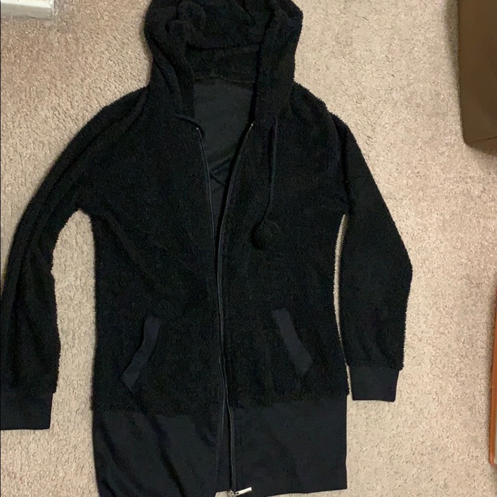 Girls furry zippier hoodie